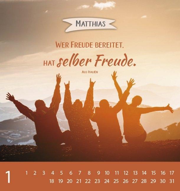 Weitere Ansicht: Namenskalender Matthias