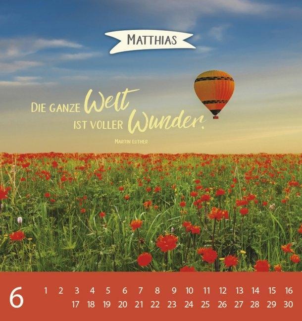 Weitere Ansicht: Namenskalender Matthias