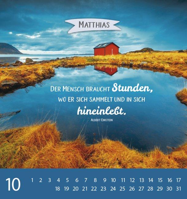 Weitere Ansicht: Namenskalender Matthias