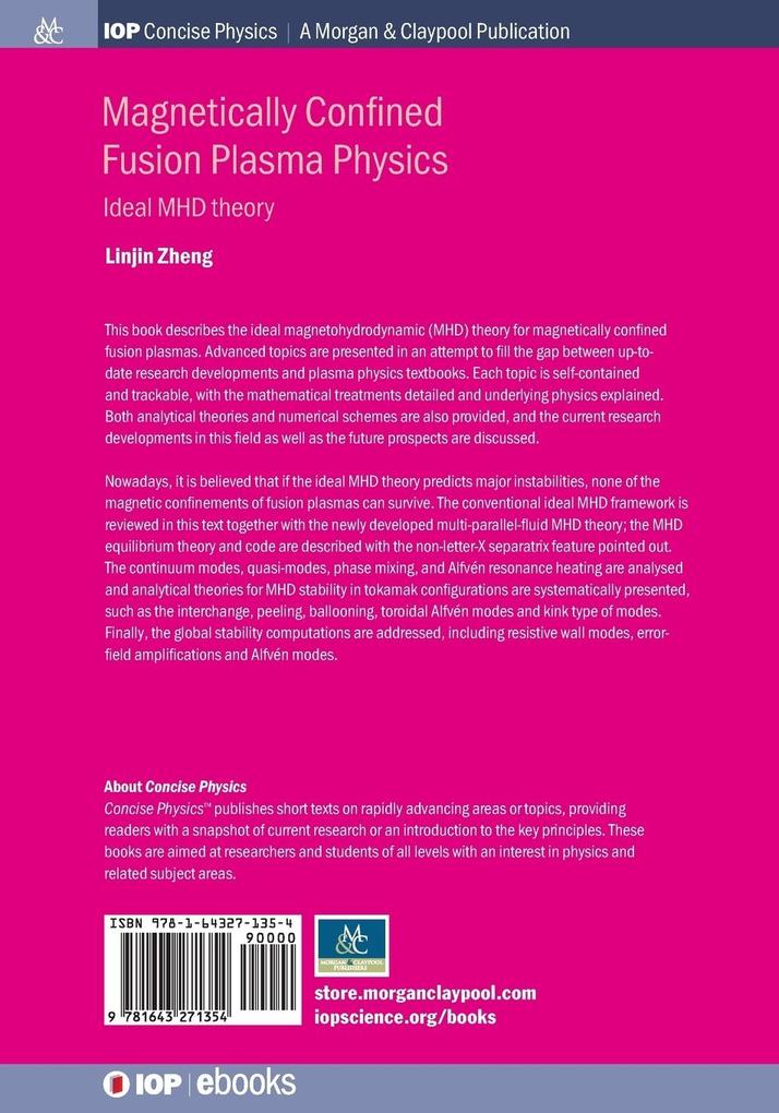 Weitere Ansicht: Magnetically Confined Fusion Plasma Physics | Linjin Zheng