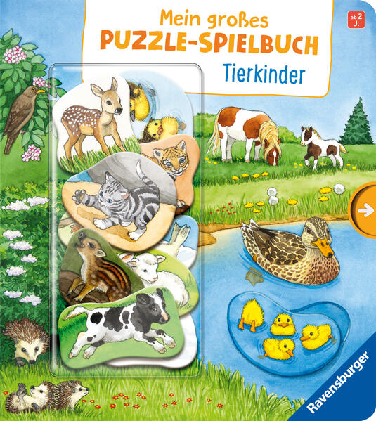Produktbild: Mein großes Puzzle-Spielbuch: Tierkinder | Frauke Nahrgang