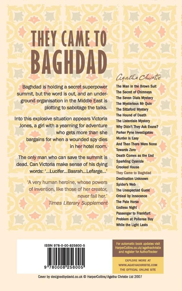 Weitere Ansicht: They Came to Baghdad | Agatha Christie