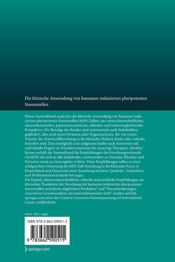 Weitere Ansicht: Die klinische Anwendung von humanen induzierten pluripotenten Stammzellen