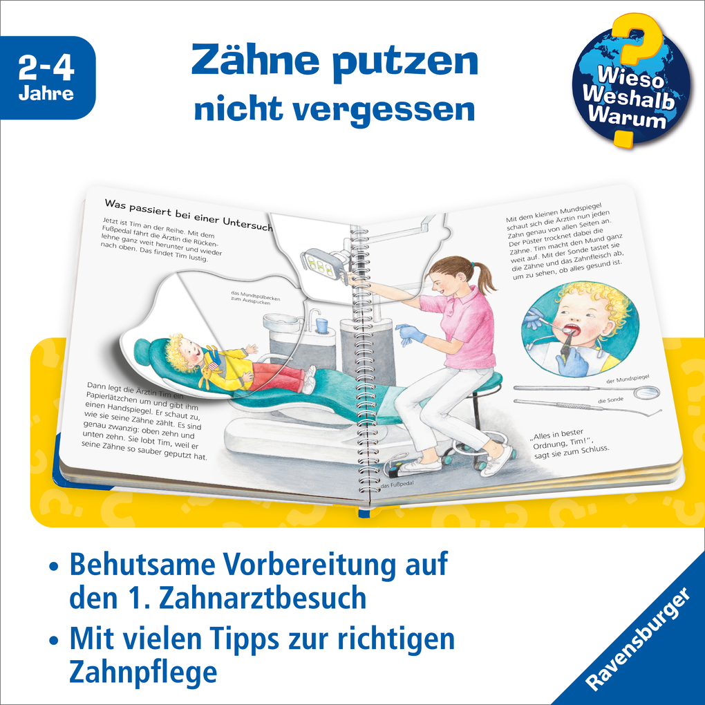 Weitere Ansicht: Wieso? Weshalb? Warum? junior, Band 64: Komm mit zum Zahnarzt | Doris Rübel