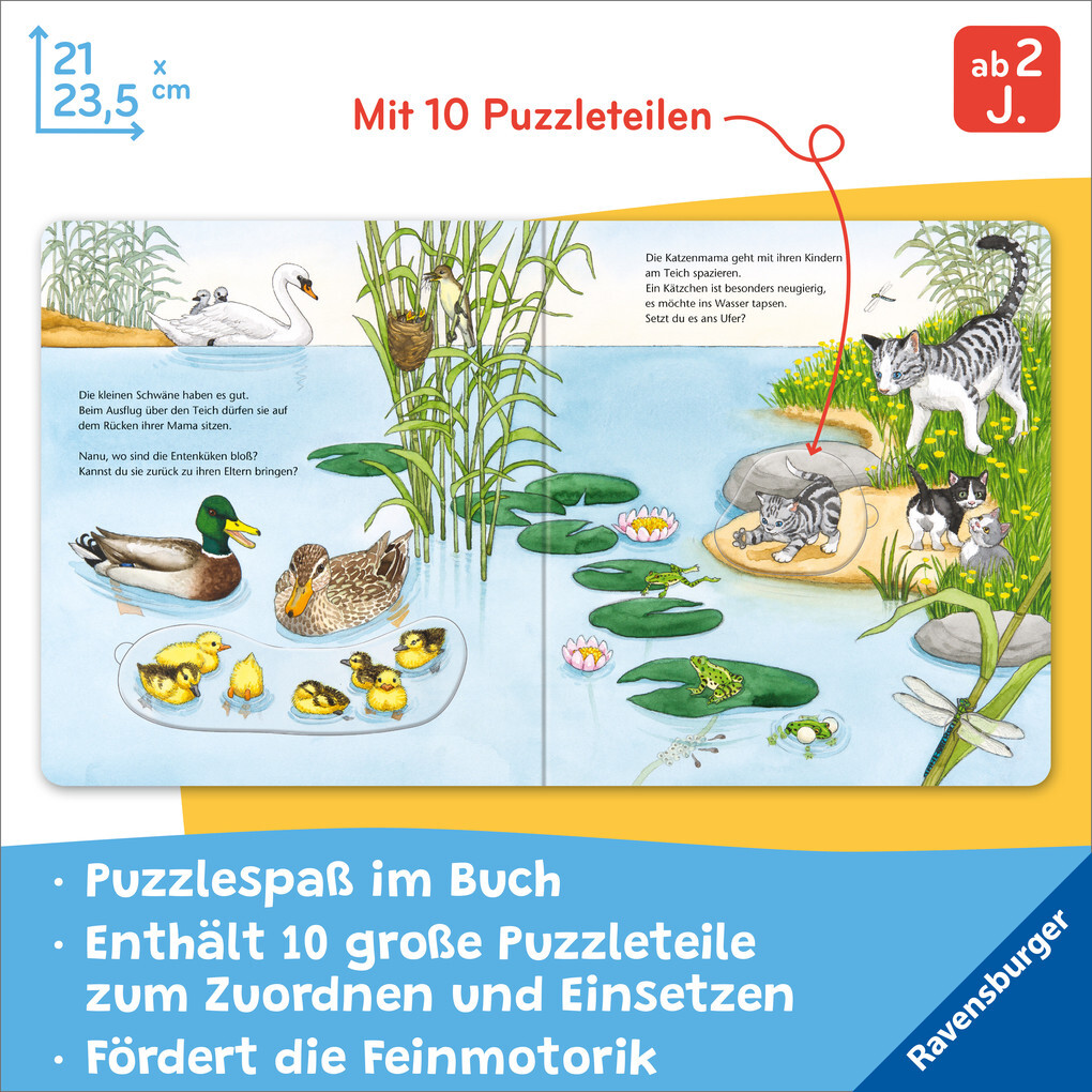 Weitere Ansicht: Mein großes Puzzle-Spielbuch: Tierkinder | Frauke Nahrgang