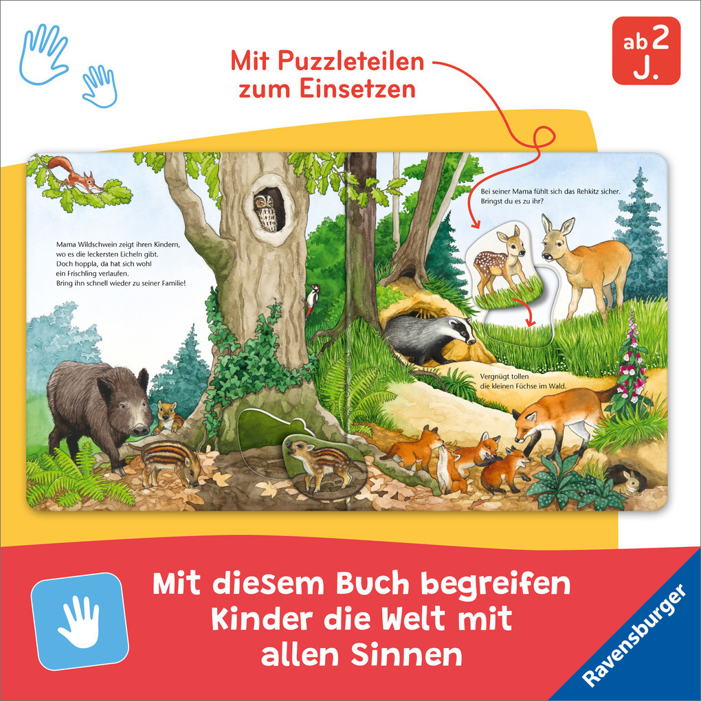 Weitere Ansicht: Mein großes Puzzle-Spielbuch: Tierkinder | Frauke Nahrgang