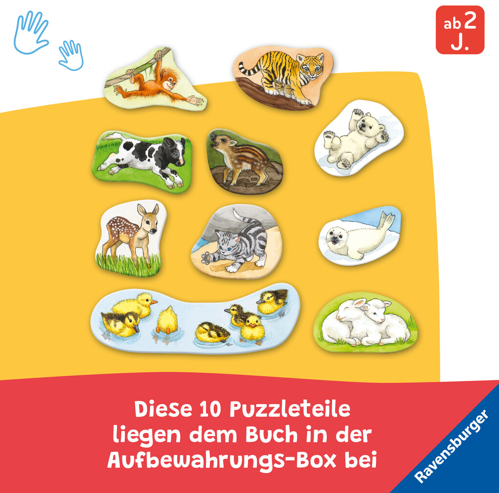 Weitere Ansicht: Mein großes Puzzle-Spielbuch: Tierkinder | Frauke Nahrgang