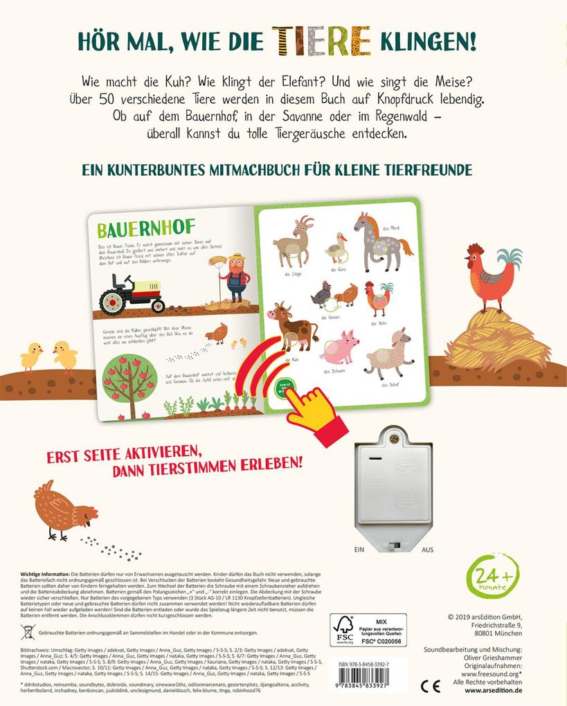 Weitere Ansicht: Mein kunterbuntes Soundbuch - Tiere