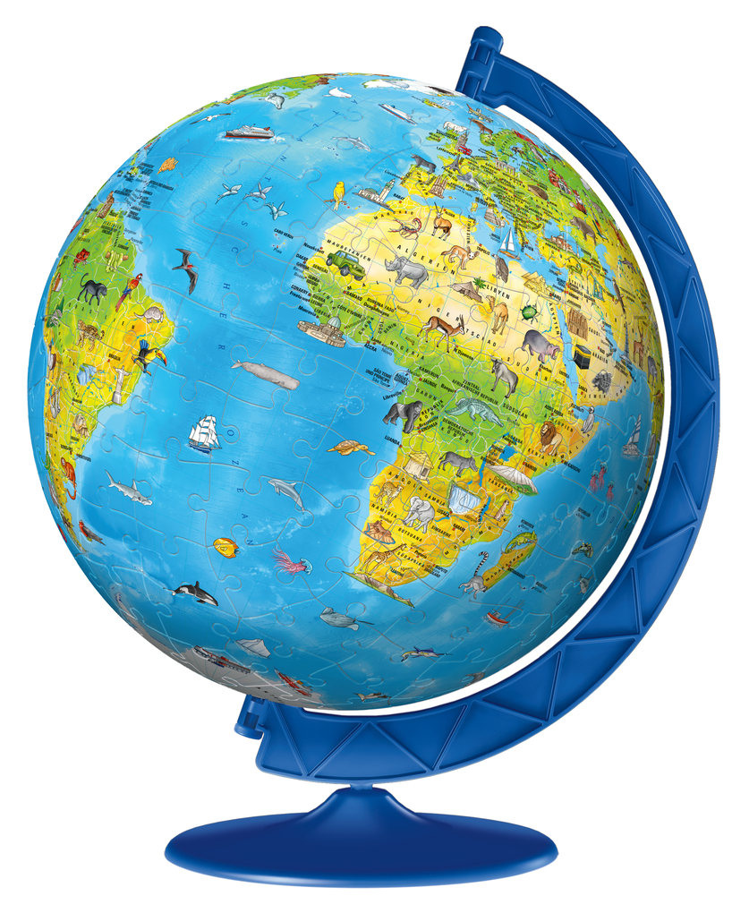 Weitere Ansicht: Kinderglobus in deutscher Sprache. Puzzleball 180 Teile