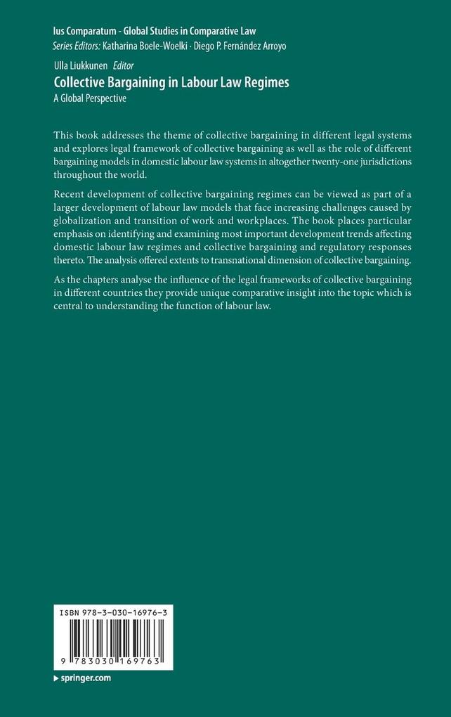 Weitere Ansicht: Collective Bargaining in Labour Law Regimes