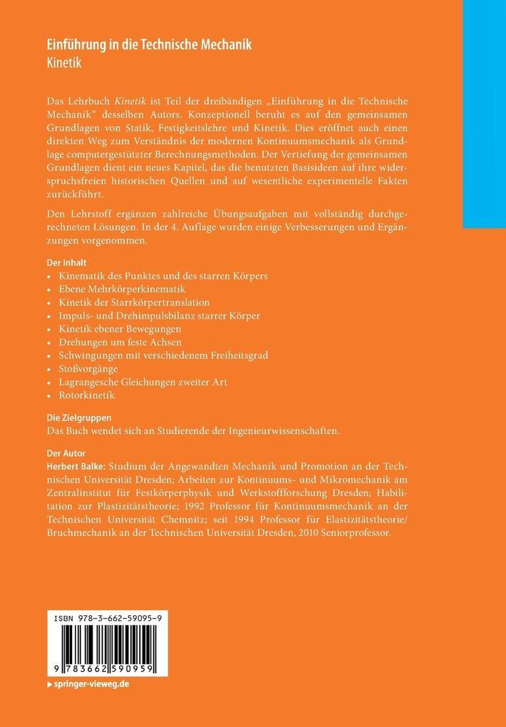 Weitere Ansicht: Einführung in die Technische Mechanik | Herbert Balke