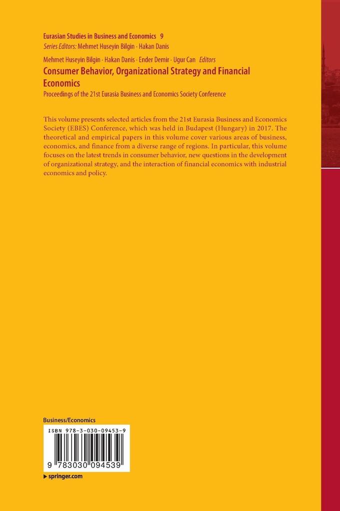 Weitere Ansicht: Consumer Behavior, Organizational Strategy and Financial Economics