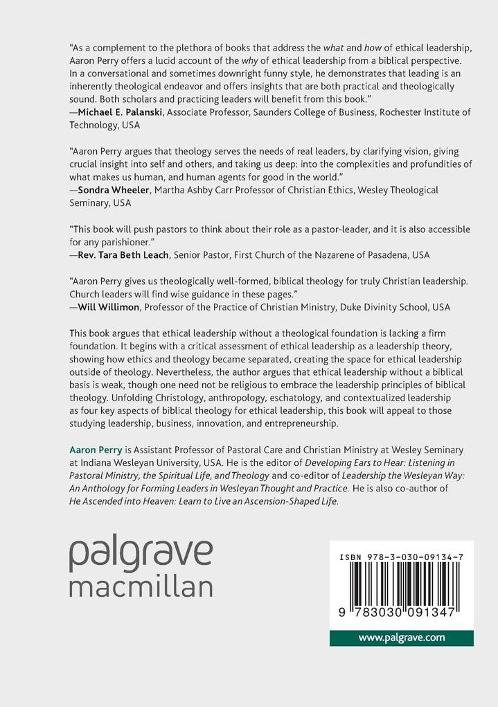 Weitere Ansicht: Biblical Theology for Ethical Leadership | Aaron Perry