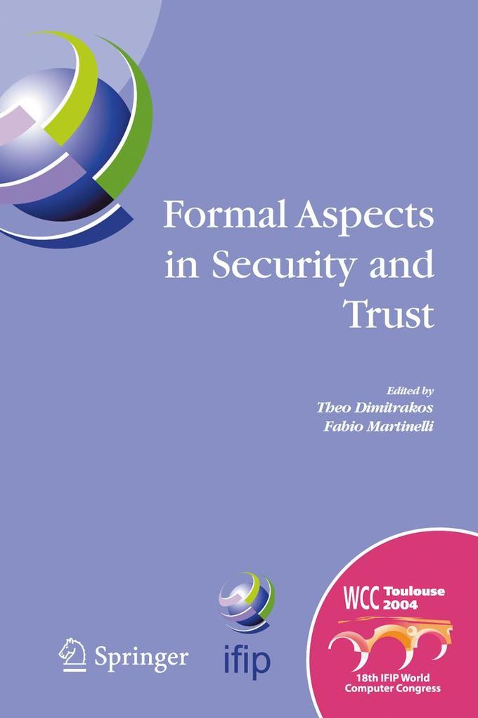 Formal Aspects in Security and Trust als Buch (gebunden)