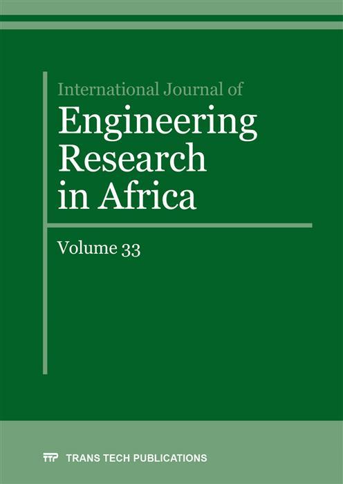 Produktbild: International Journal of Engineering Research in Africa Vol. 33