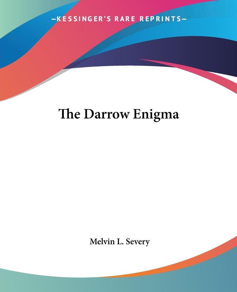 Produktbild: The Darrow Enigma | Melvin L. Severy