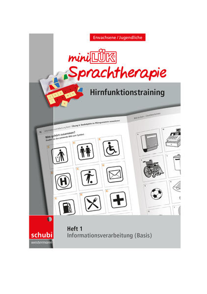 Produktbild: miniLÜK-Sprachtherapie Heft 1 - Hirnfunktionstraining | Steiner, Zöllner