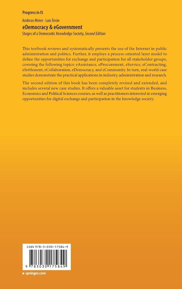 Weitere Ansicht: eDemocracy & eGovernment | Andreas Meier, Luis Terán