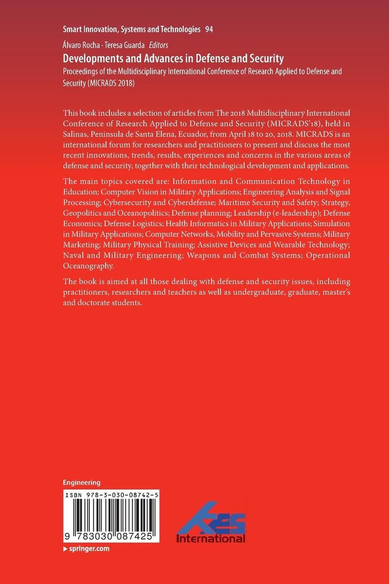Weitere Ansicht: Developments and Advances in Defense and Security