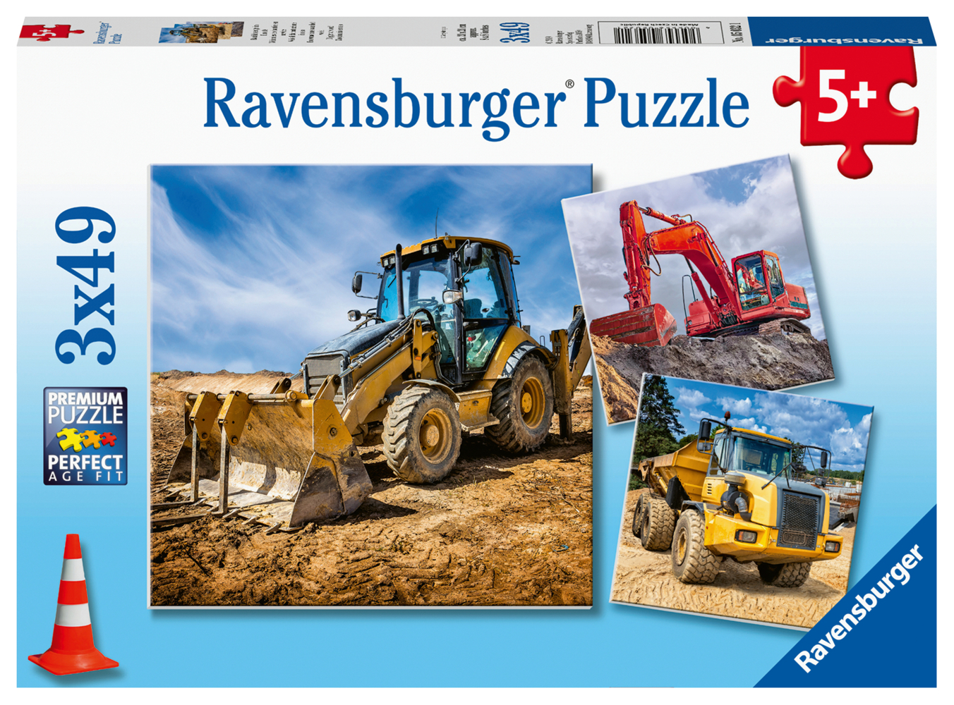 Produktbild: Ravensburger - Baufahrzeuge im Einsatz, 3 x 49 Teile