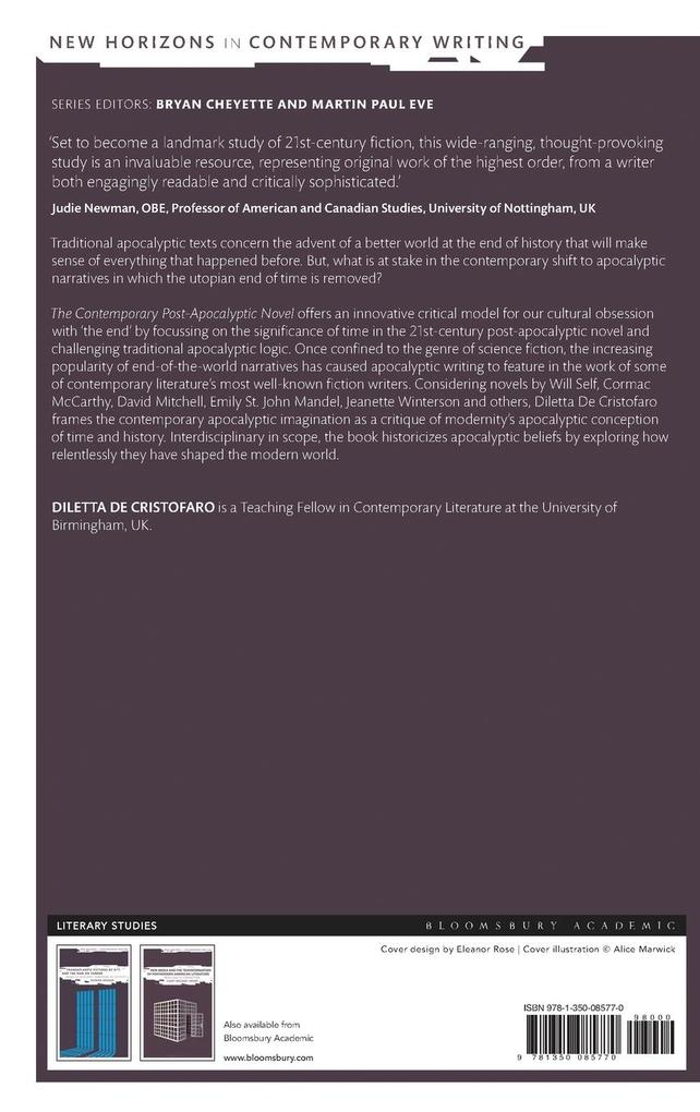 Weitere Ansicht: The Contemporary Post-Apocalyptic Novel Critical Temporalities and the End Times | Diletta de Cristofaro