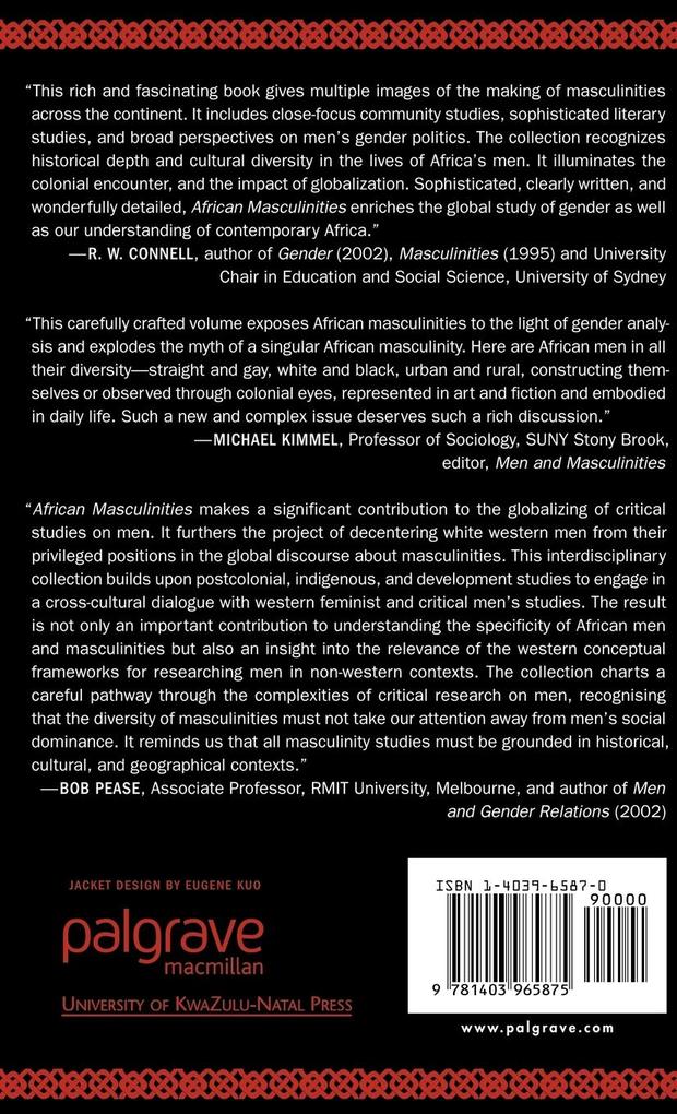 Weitere Ansicht: African Masculinities | L. Ouzgane, R. Morrell, Lahoucine Ouzgane