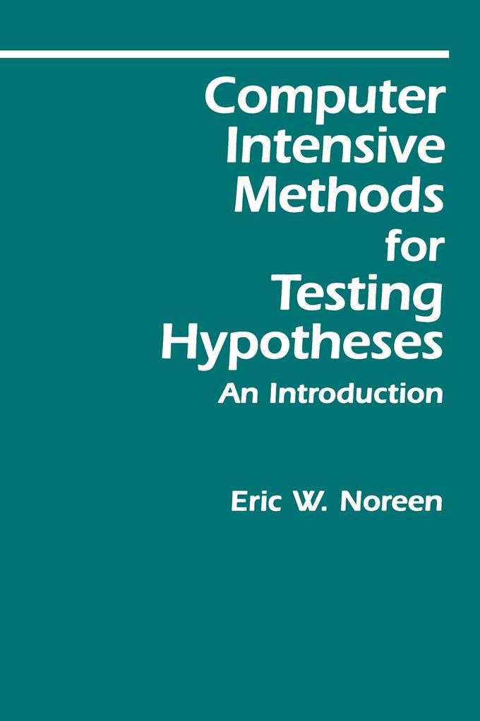 Computer-Intensive Meth For Test Hypothe als Taschenbuch