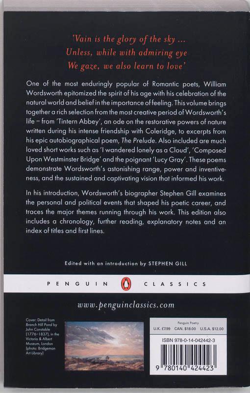 Weitere Ansicht: Selected Poems | William Wordsworth