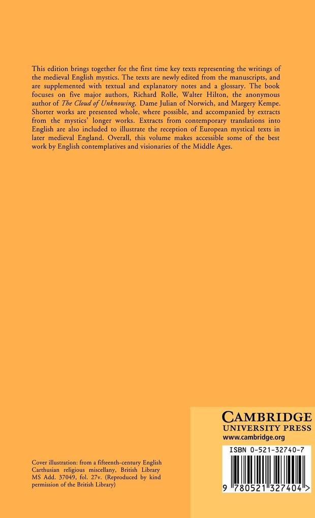 Weitere Ansicht: English Mystics of the Middle Ages