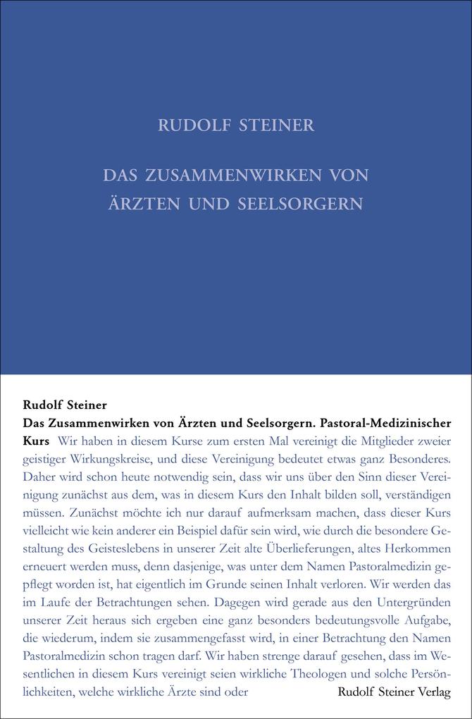 Produktbild: Das Zusammenwirken von Ärzten und Seelsorgern | Rudolf Steiner
