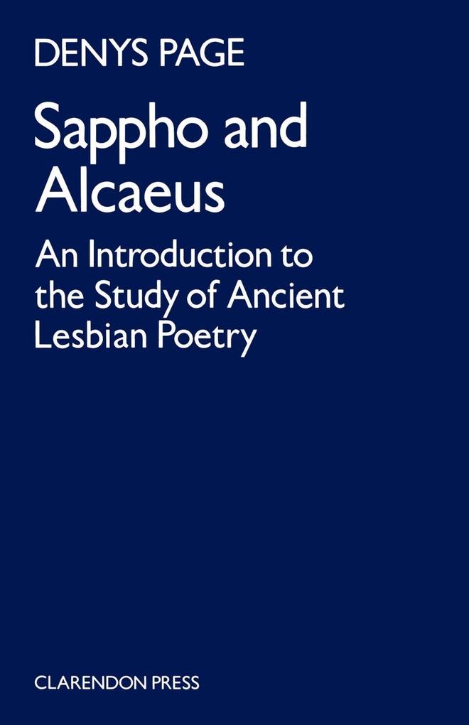 Sappho and Alcaeus als Taschenbuch