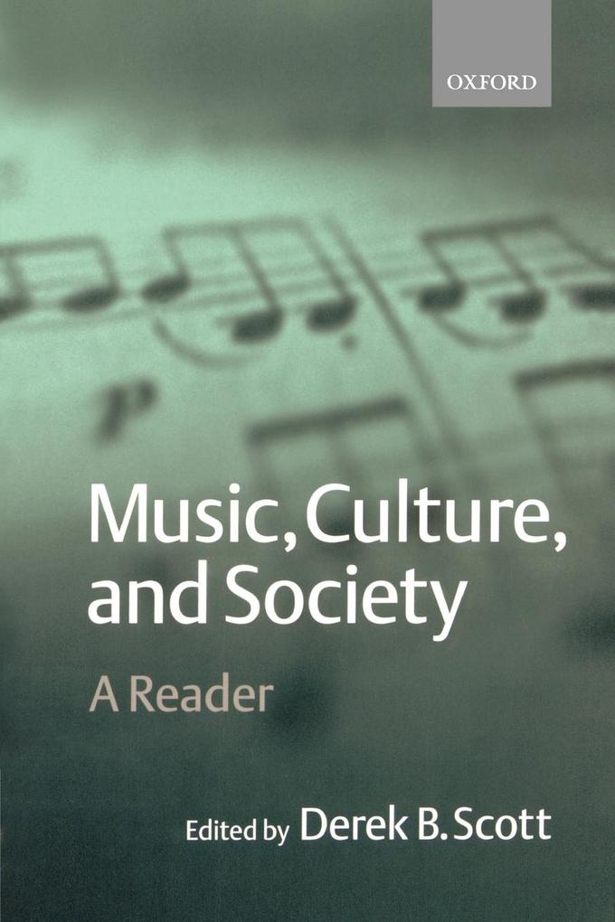 Music, Culture, and Society als Taschenbuch