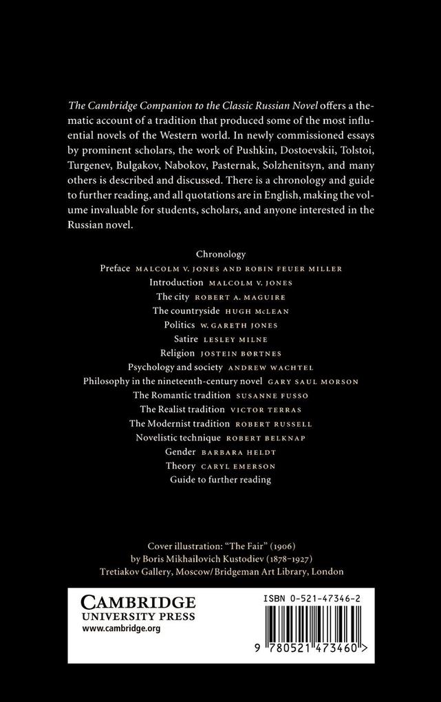 Weitere Ansicht: The Cambridge Companion to the Classic Russian Novel