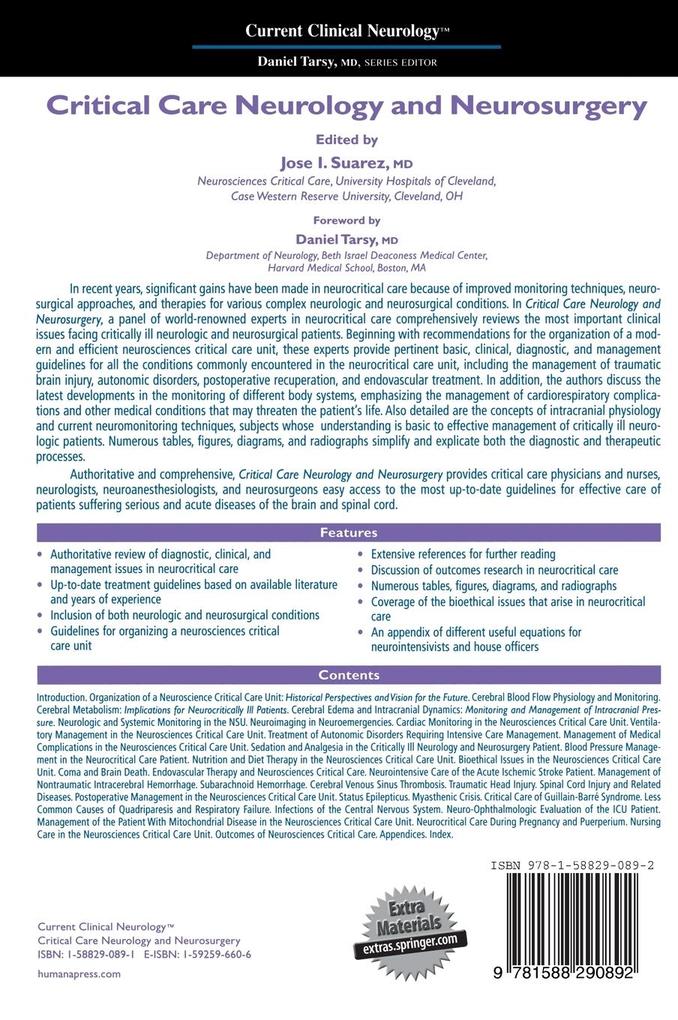Weitere Ansicht: Critical Care Neurology and Neurosurgery | Suarez