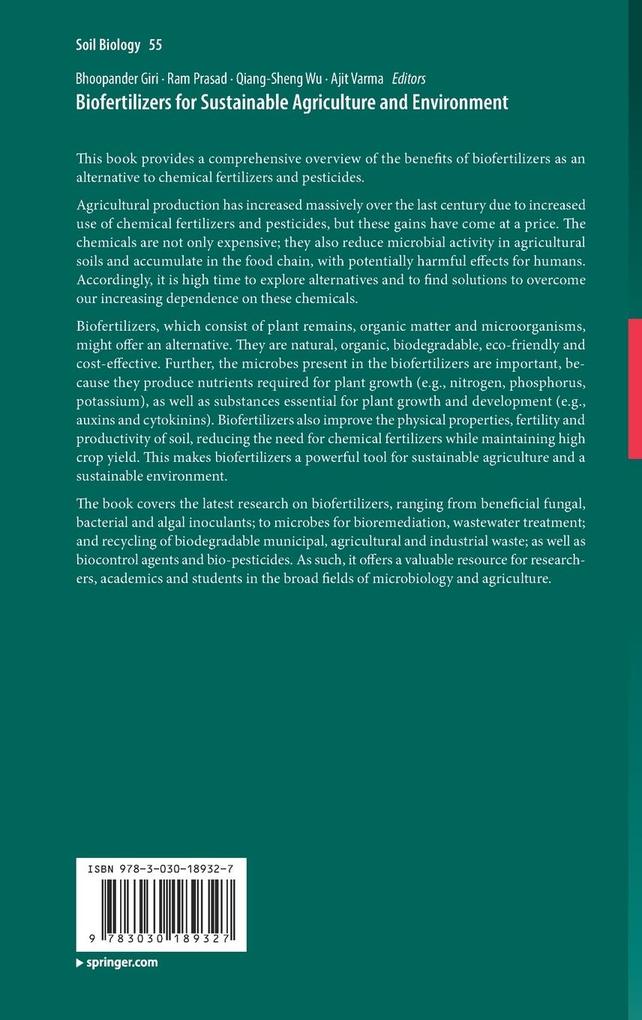 Weitere Ansicht: Biofertilizers for Sustainable Agriculture and Environment