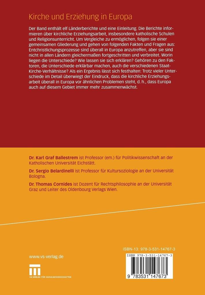 Weitere Ansicht: Kirche und Erziehung in Europa