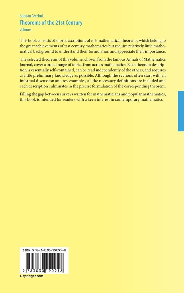 Weitere Ansicht: Theorems of the 21st Century | Bogdan Grechuk