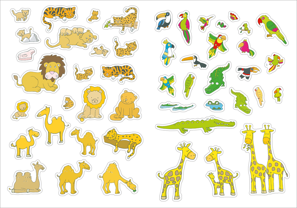 Weitere Ansicht: Großes Sticker-Buch Zoo