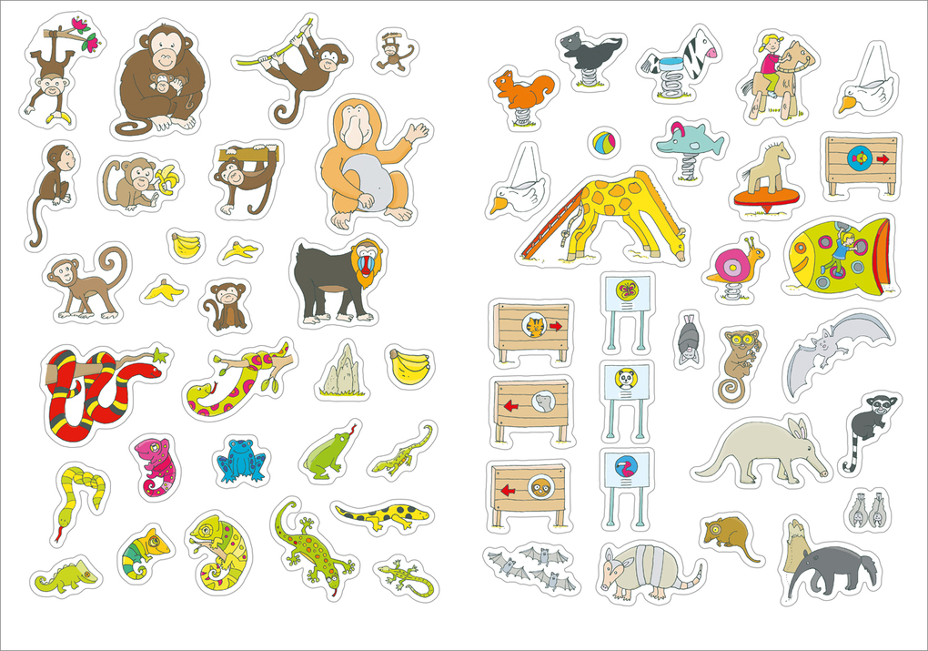 Weitere Ansicht: Großes Sticker-Buch Zoo