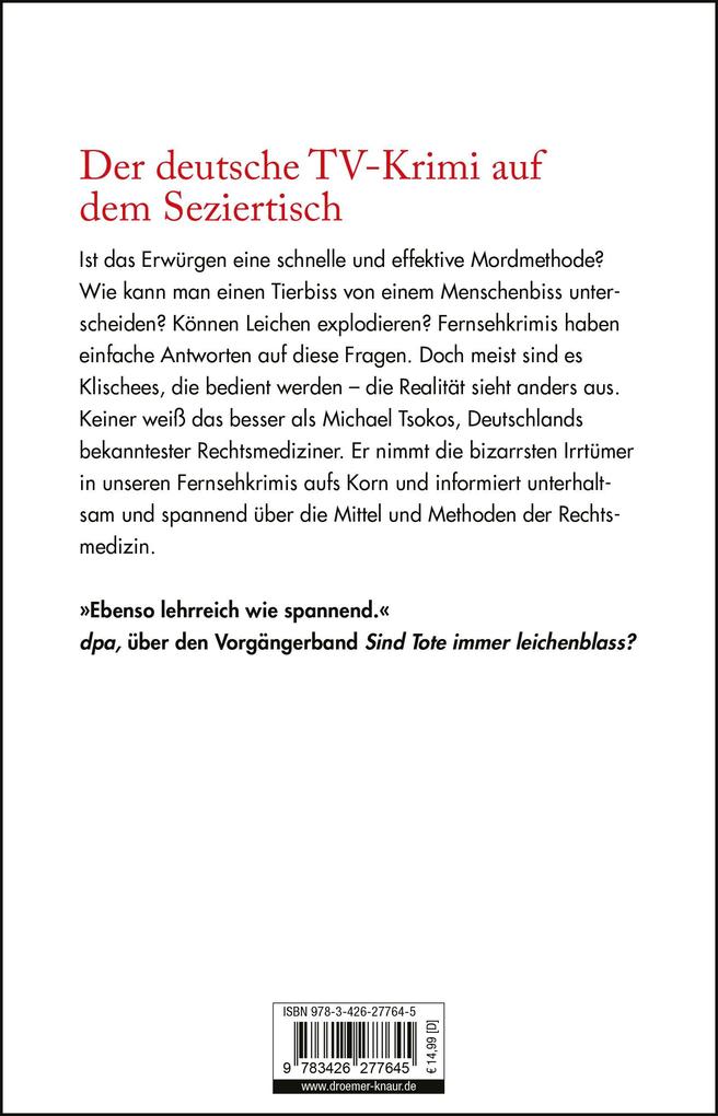 Weitere Ansicht: Schwimmen Tote immer oben? | Michael Tsokos
