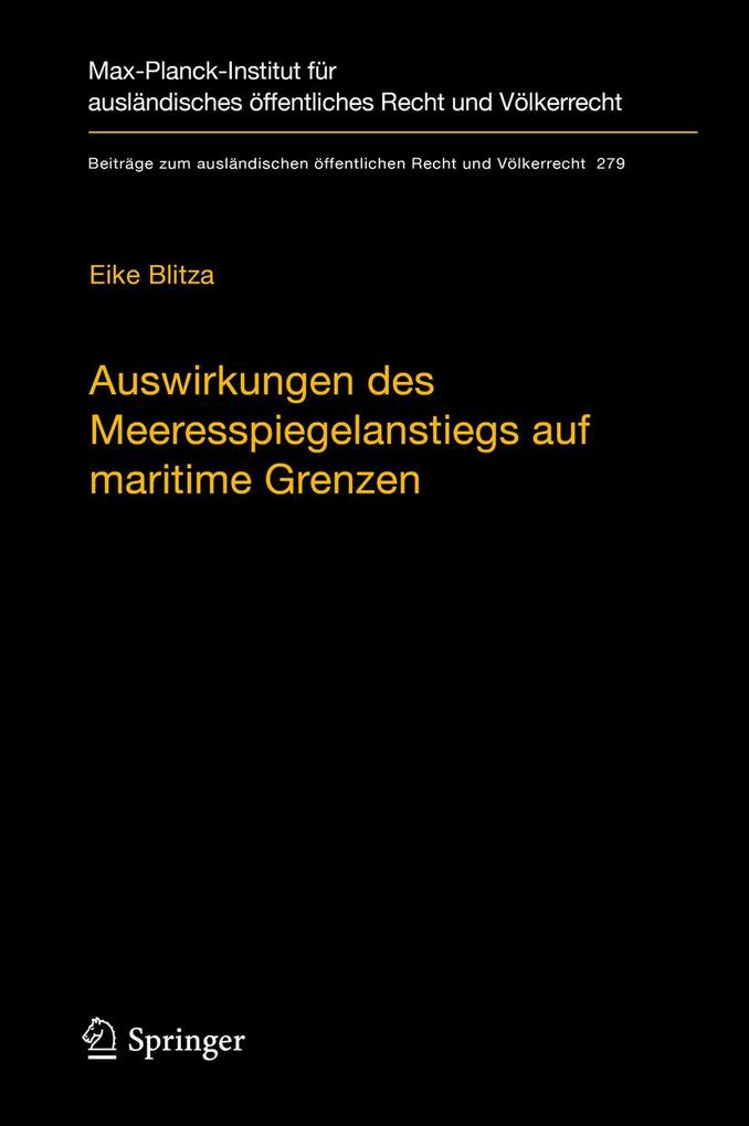 Produktbild: Auswirkungen des Meeresspiegelanstiegs auf maritime Grenzen | Eike Blitza