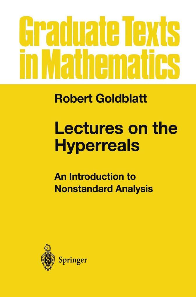 Produktbild: Lectures on the Hyperreals | Robert Goldblatt