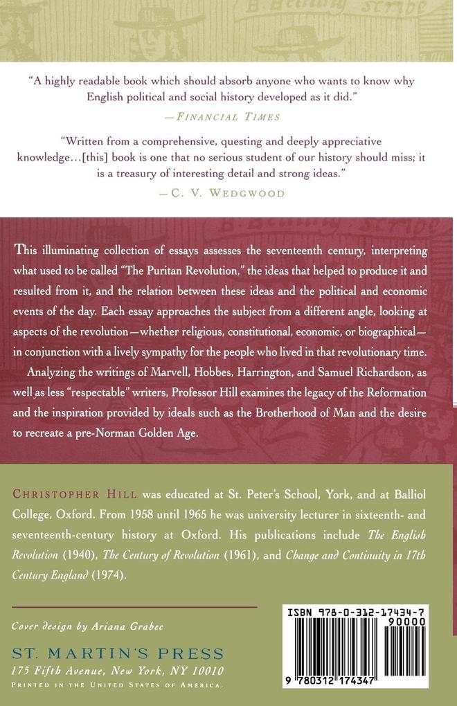 Weitere Ansicht: Puritanism and Revolution | NA NA