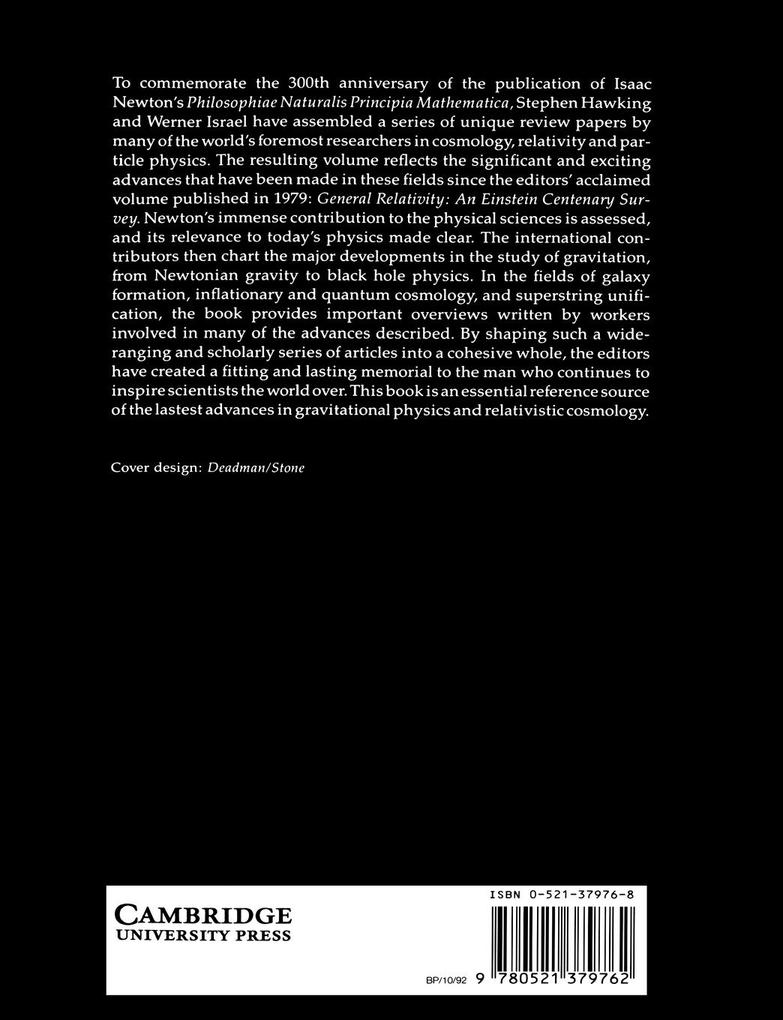 Weitere Ansicht: Three Hundred Years of Gravitation | Stephen Hawking