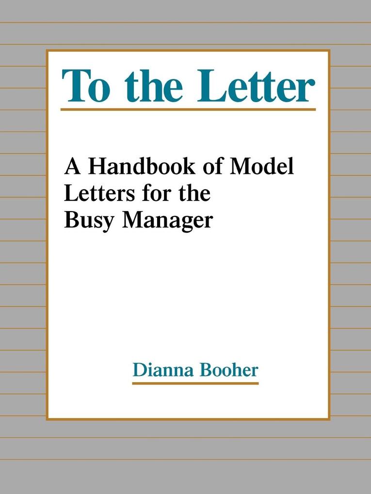 Letter Hndbk Model Executive Rv P als Taschenbuch