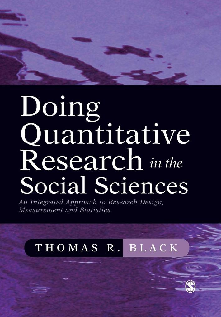 Doing Quantitative Research in the Social Sciences als Taschenbuch