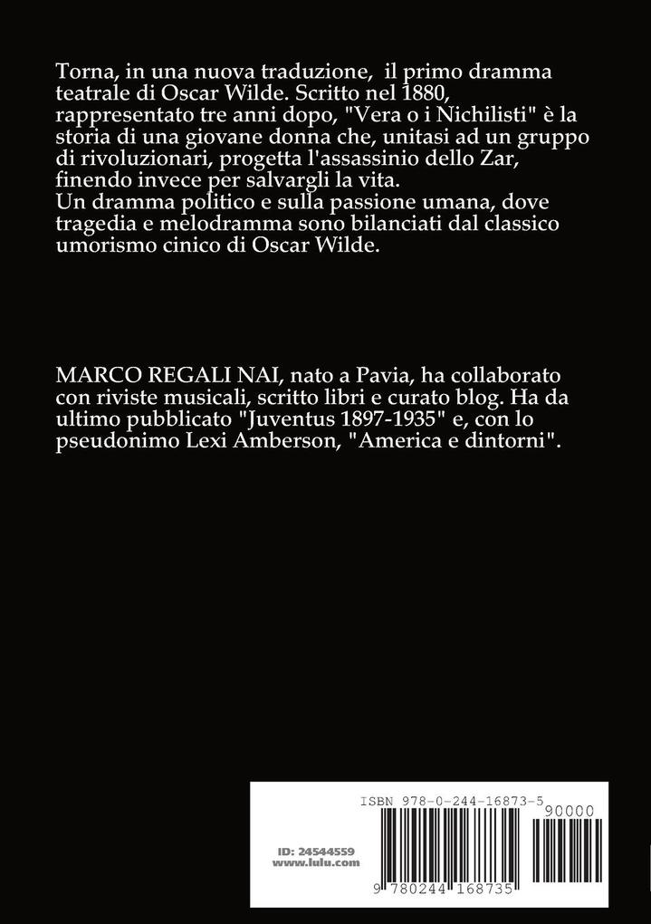 Weitere Ansicht: Vera o i Nichilisti | Oscar Wilde