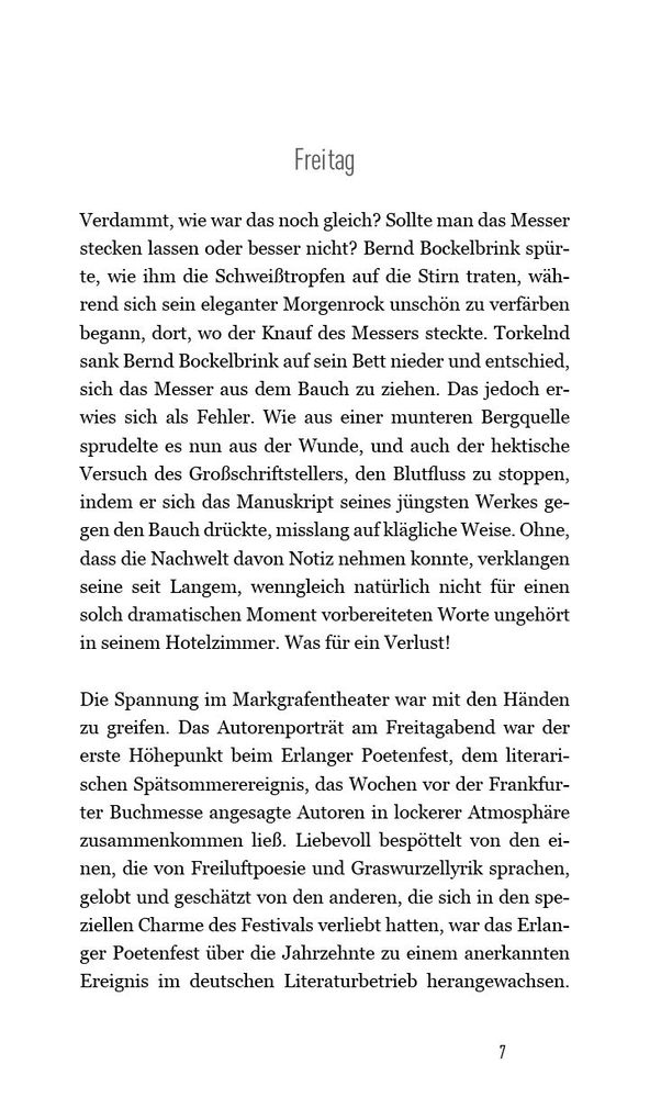 Weitere Ansicht: Tod auf dem Poetenfest | Johannes Wilkes