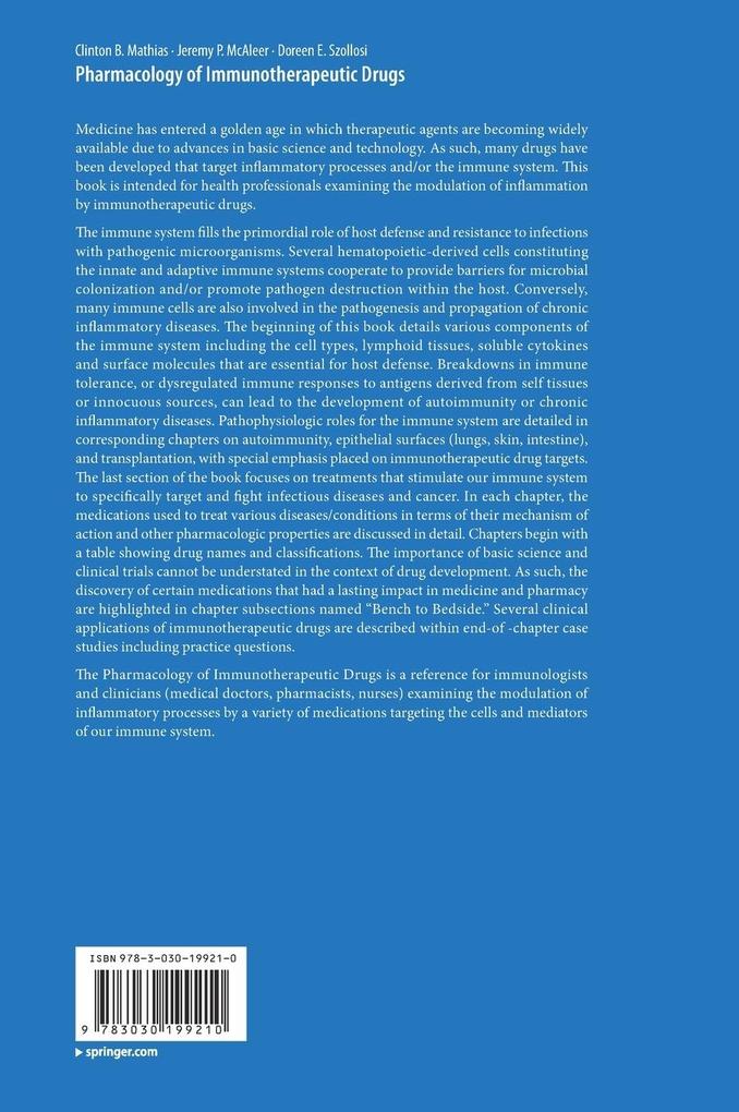 Weitere Ansicht: Pharmacology of Immunotherapeutic Drugs
