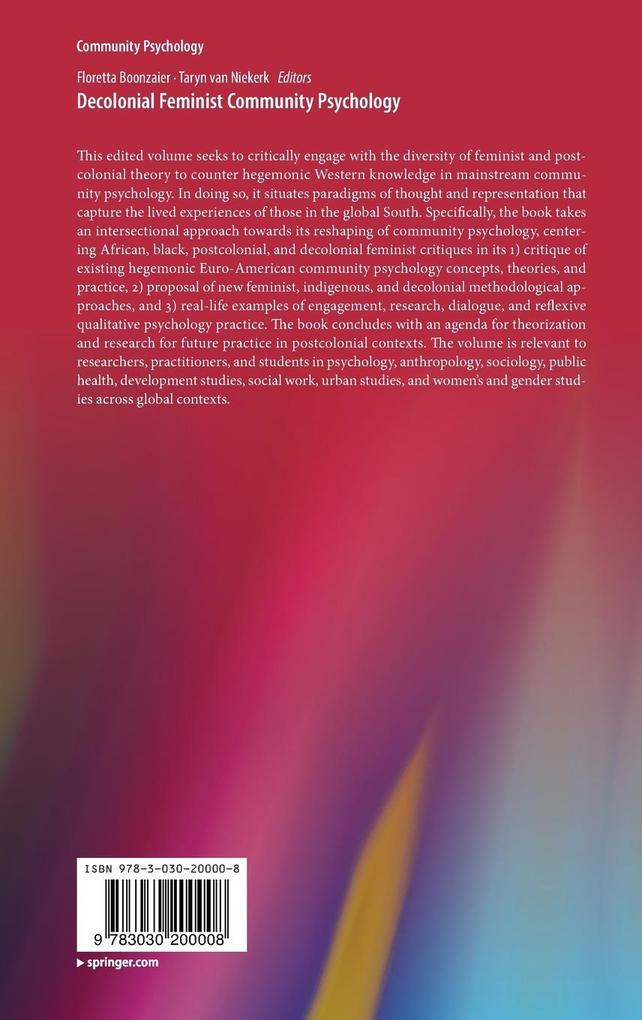 Weitere Ansicht: Decolonial Feminist Community Psychology